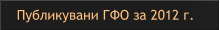Публикувани ГФО за 2012 г.